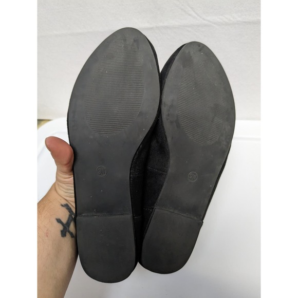Torrid Woman's Suede Fabric Flats Cushion Sole Solid Black Size 9W (Wide) - Picture 8 of 10